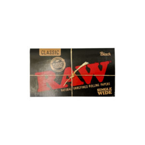 Raw Rolling Papers Black Single Wide Classics